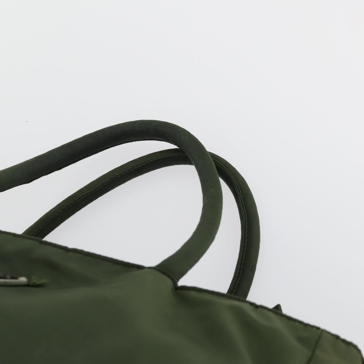 PRADA Hand Bag Nylon 3 Set Black Khaki Auth ti3620