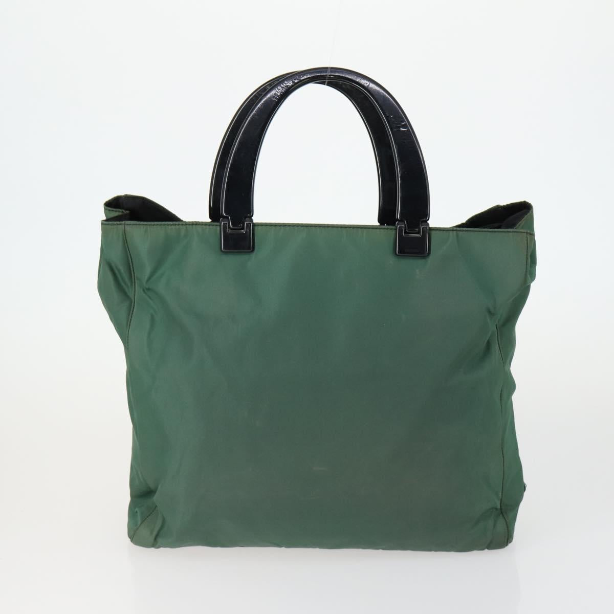 PRADA Hand Bag Nylon 3 Set Black Khaki Auth ti3620