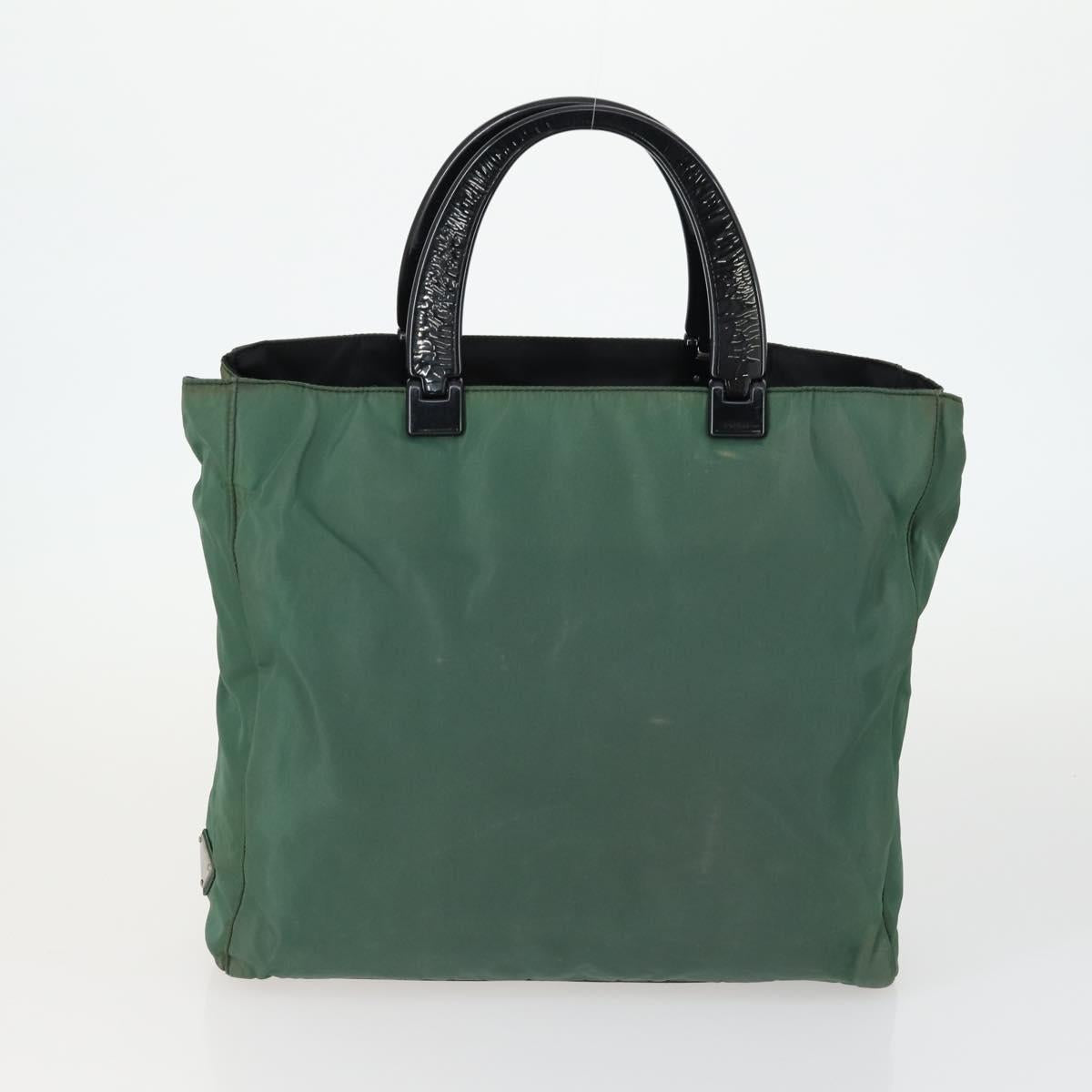 PRADA Hand Bag Nylon 3 Set Black Khaki Auth ti3620