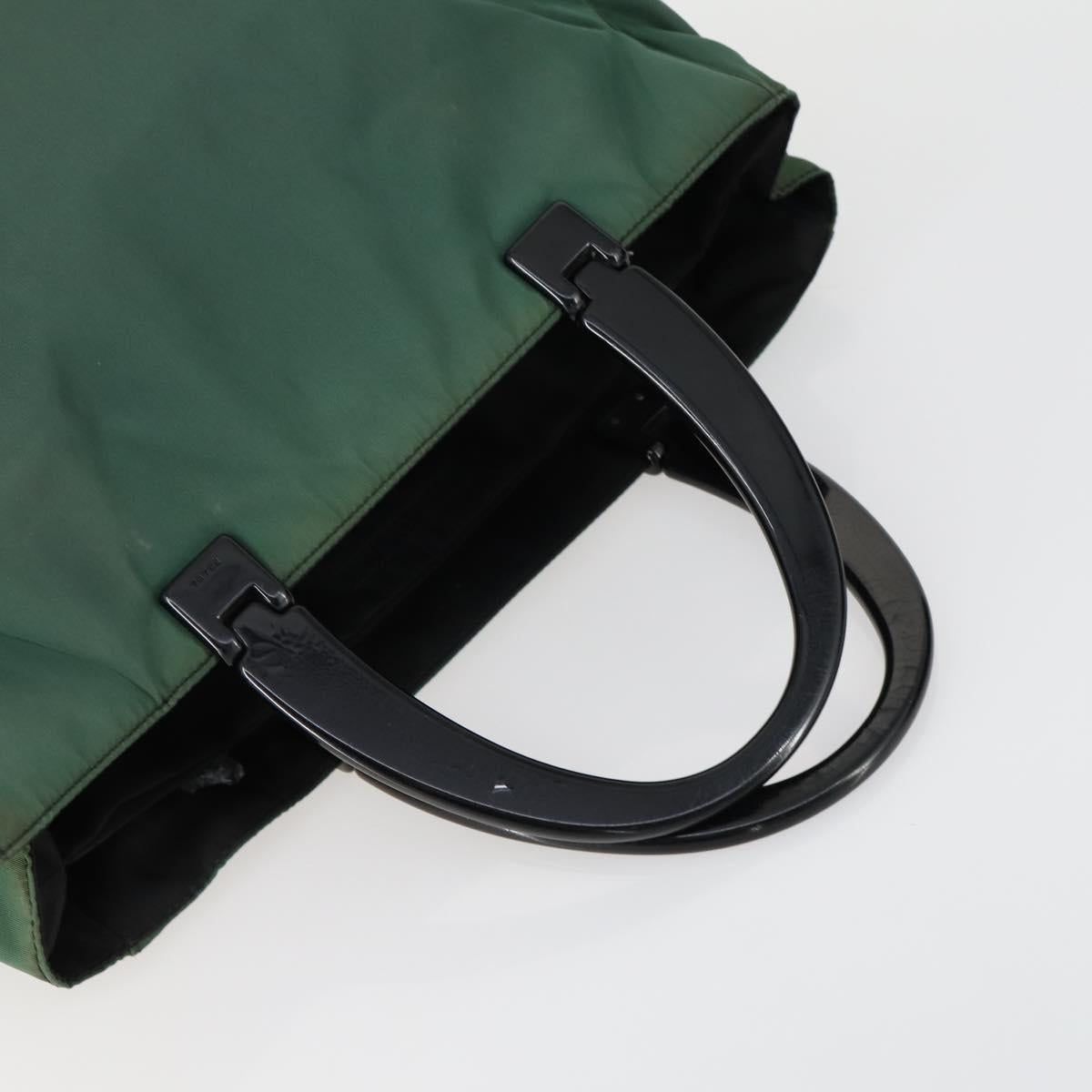 PRADA Hand Bag Nylon 3 Set Black Khaki Auth ti3620