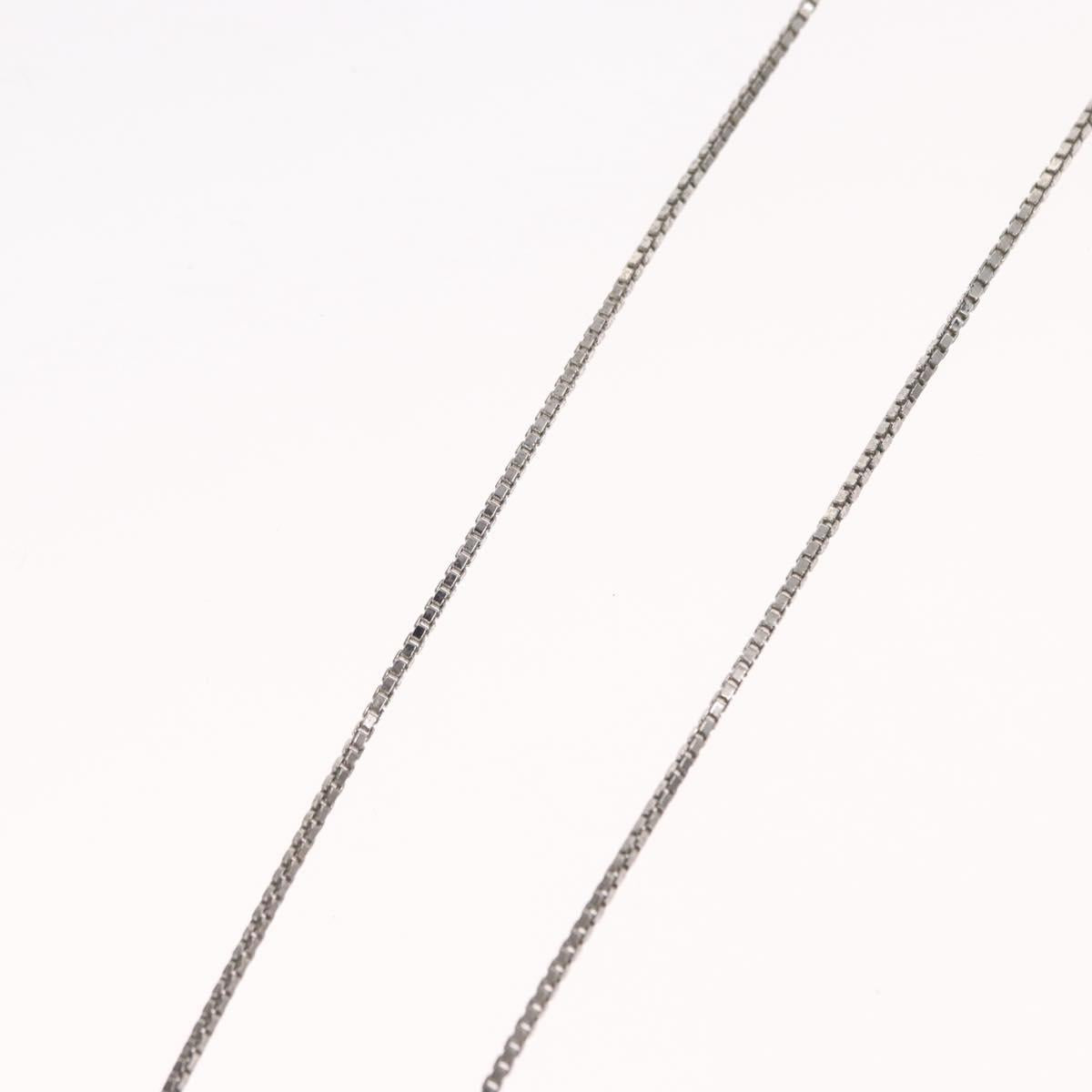 Christian Dior Choker metal Silver Auth ti3633