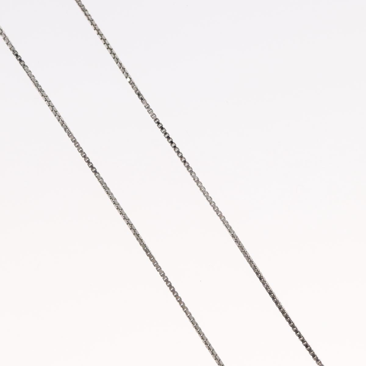 Christian Dior Choker metal Silver Auth ti3633