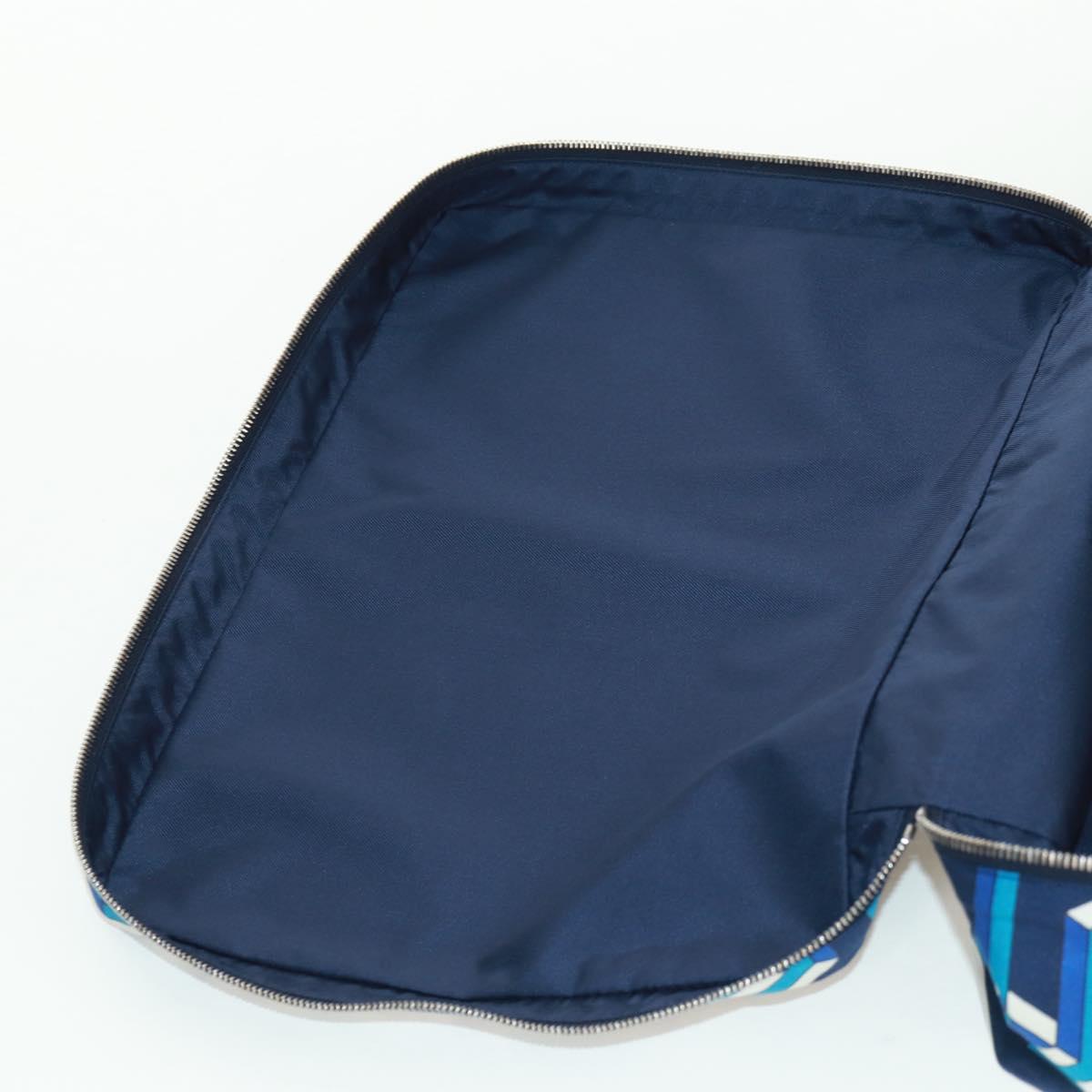 HERMES Ousdevoyage PM Pouch Silk Blue Auth ti3647SM