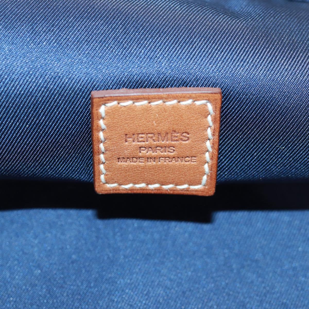HERMES Ousdevoyage PM Pouch Silk Blue Auth ti3647SM