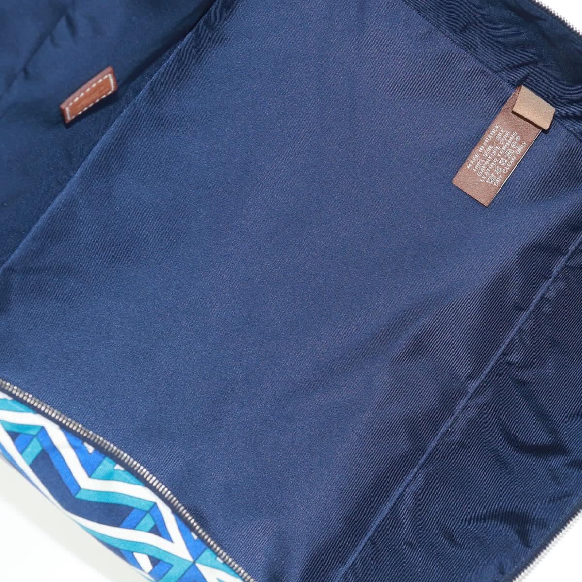 HERMES Ousdevoyage PM Pouch Silk Blue Auth ti3647SM