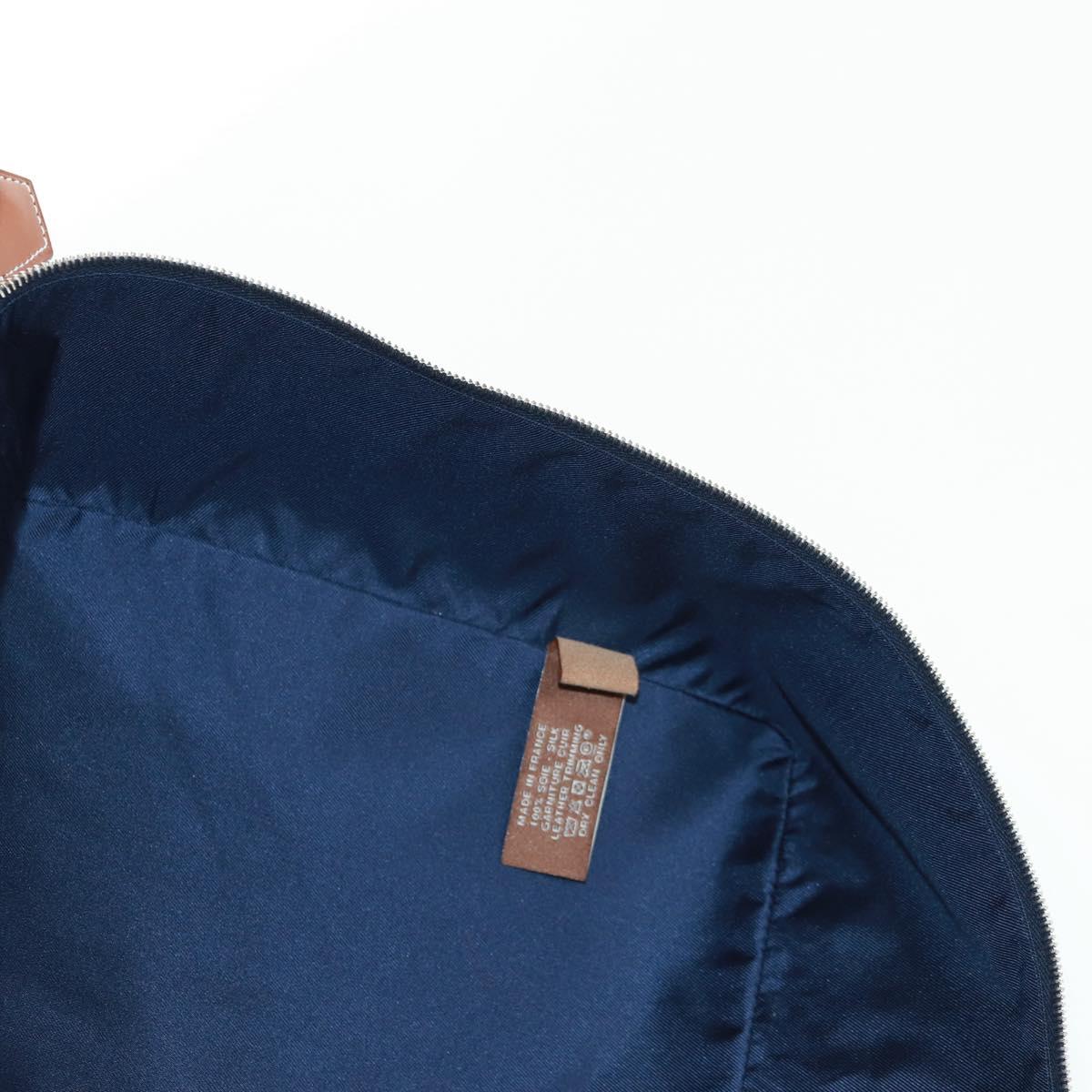 HERMES Ousdevoyage PM Pouch Silk Blue Auth ti3647SM