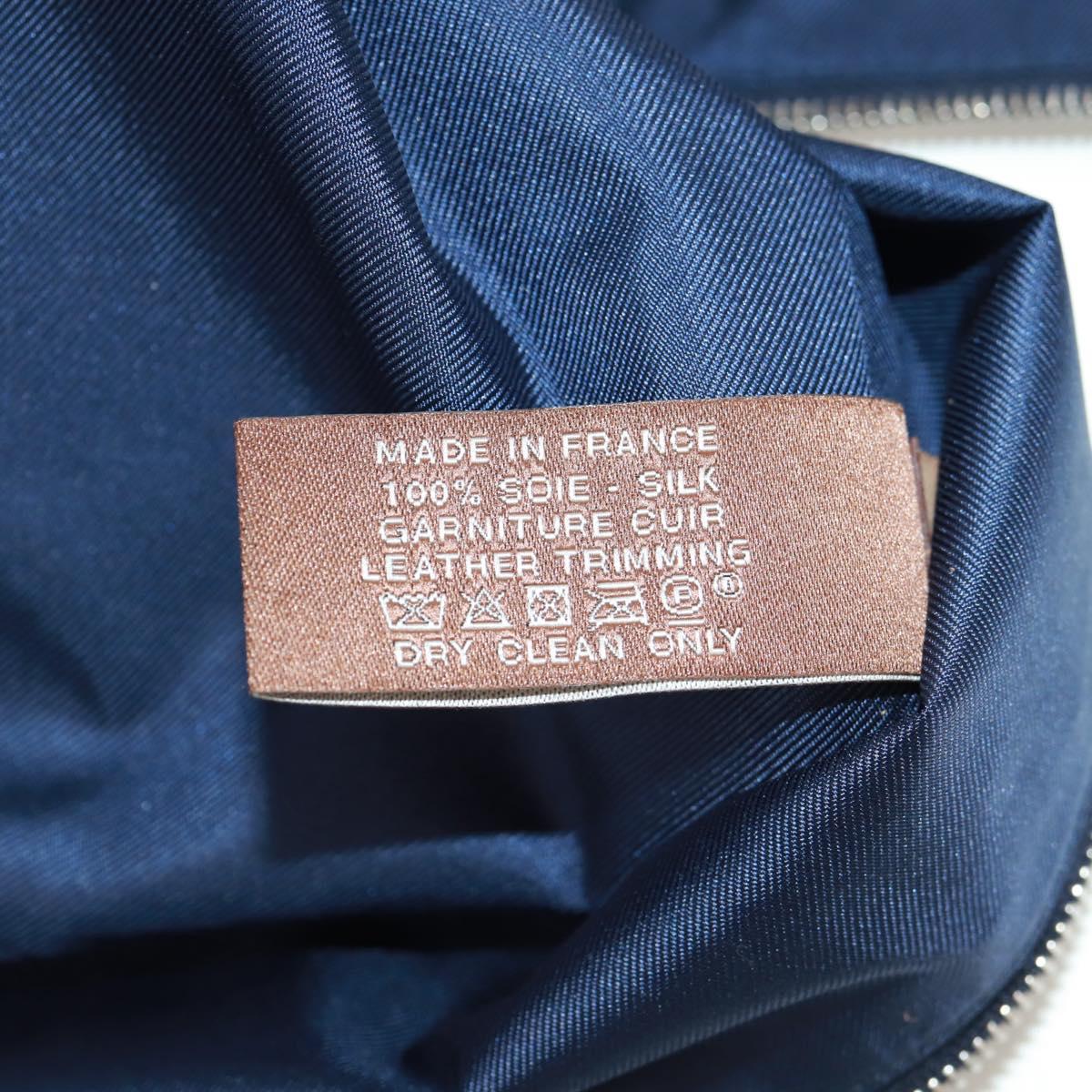 HERMES Ousdevoyage PM Pouch Silk Blue Auth ti3647SM