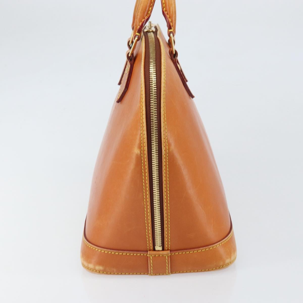 LOUIS VUITTON Nomad leather Alma Hand Bag Beige M85000 LV Auth ti3649