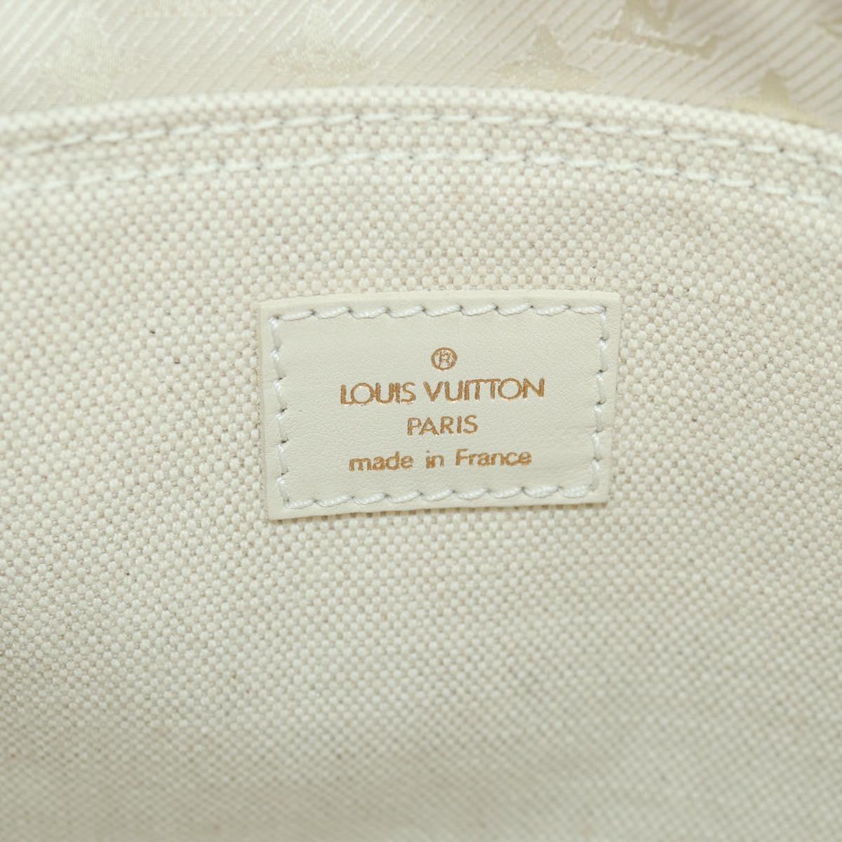LOUIS VUITTON Tinkerbell Polka Dots Panama Bag Canvas White M95407 Auth ti3650SM