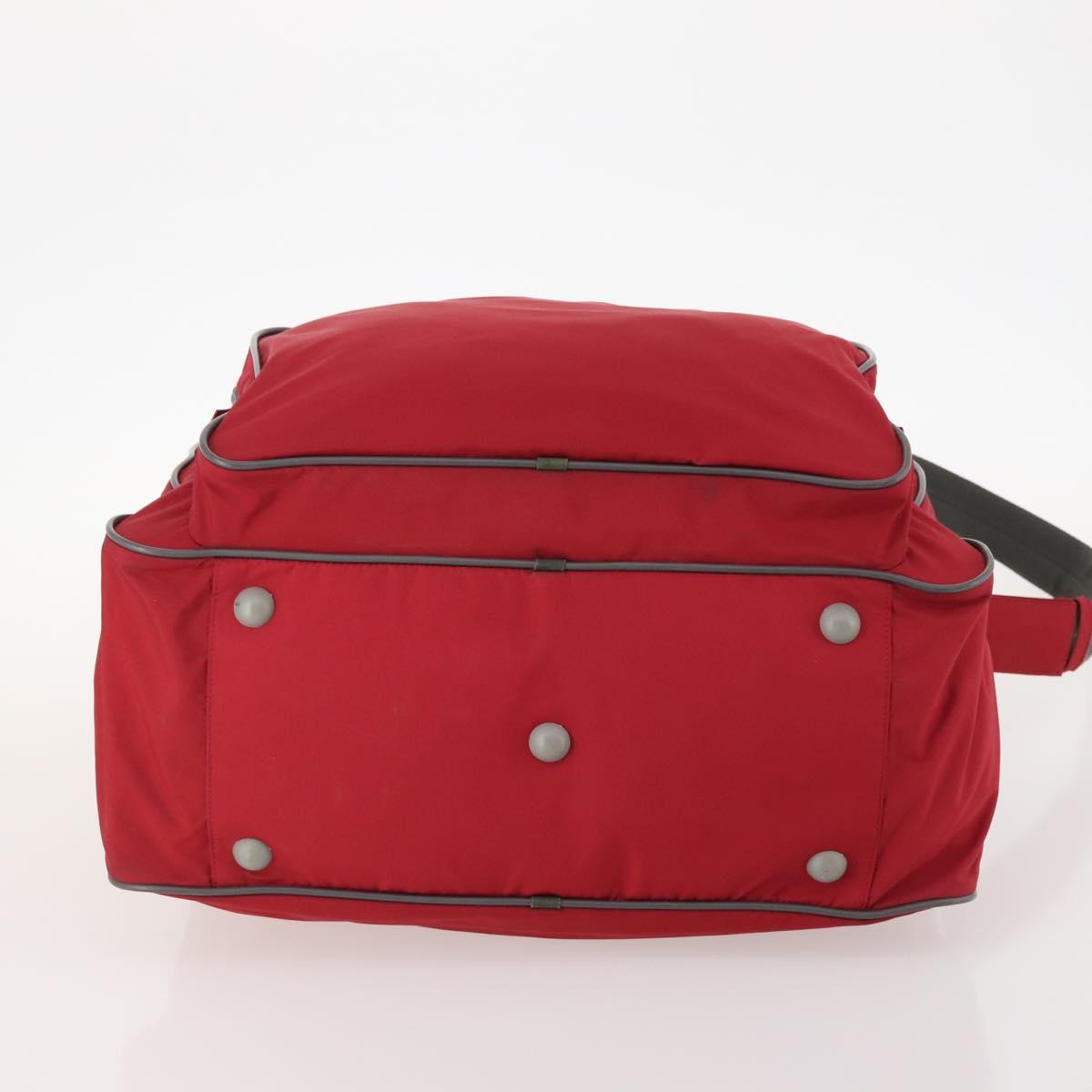PRADA Sports Boston Bag Nylon 2way Red Auth ti3664