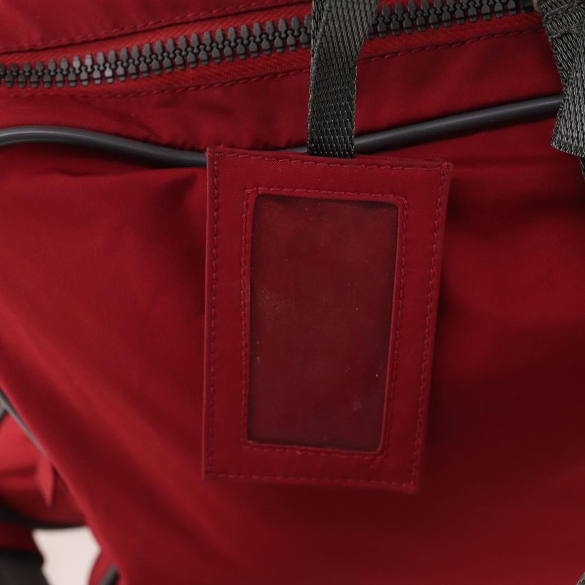 PRADA Sports Boston Bag Nylon 2way Red Auth ti3664