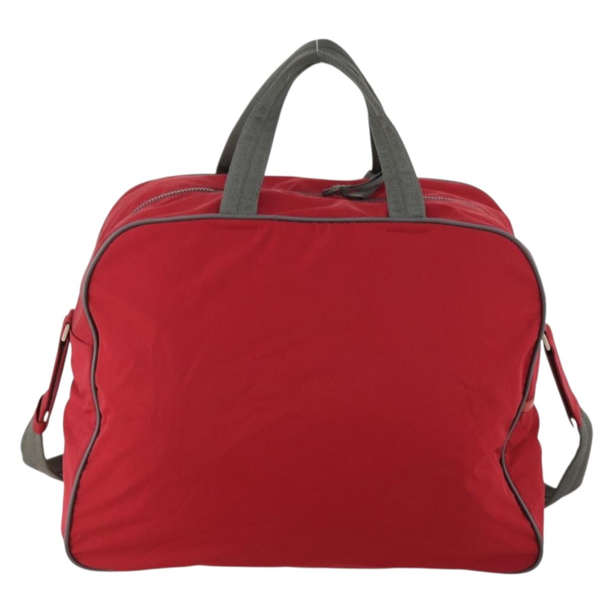 PRADA Sports Boston Bag Nylon 2way Red Auth ti3664