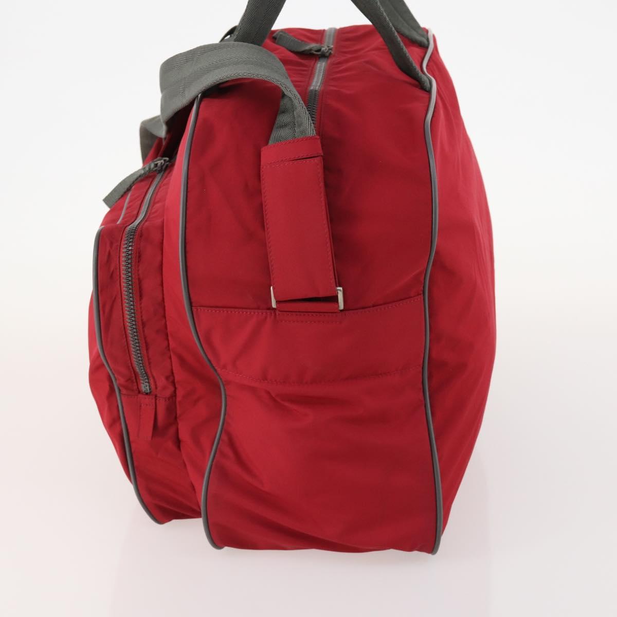 PRADA Sports Boston Bag Nylon 2way Red Auth ti3664