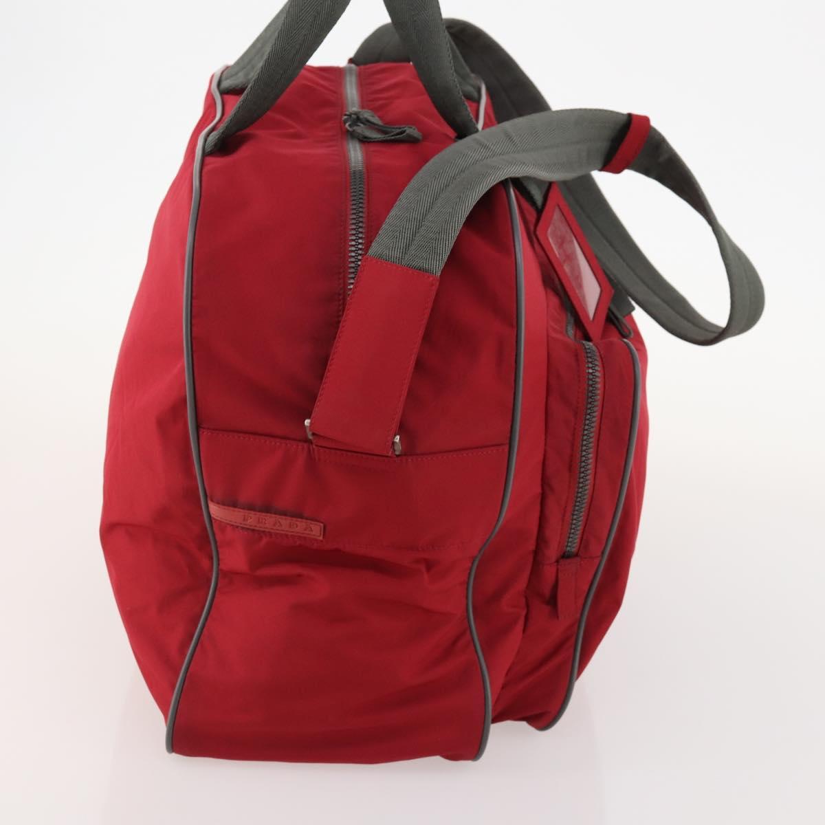 PRADA Sports Boston Bag Nylon 2way Red Auth ti3664