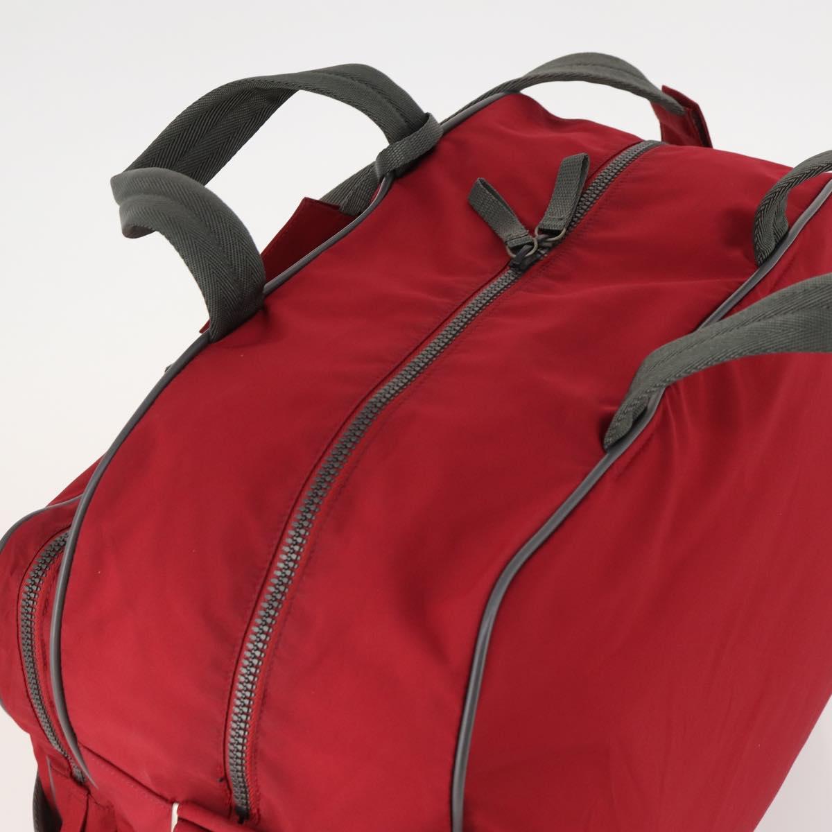 PRADA Sports Boston Bag Nylon 2way Red Auth ti3664