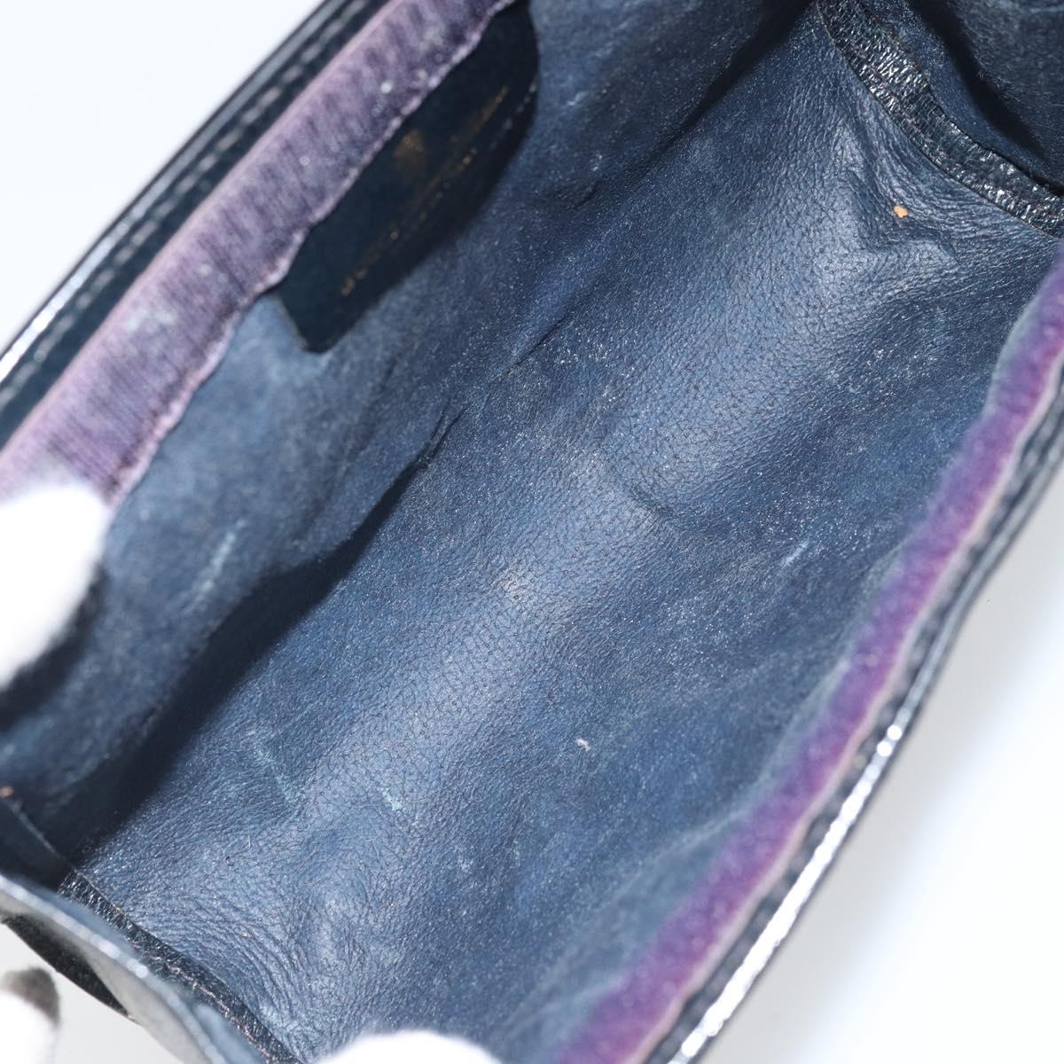 GUCCI GG Supreme Sherry Line Clutch Bag PVC Navy Red 64 01 001 Auth ti3668