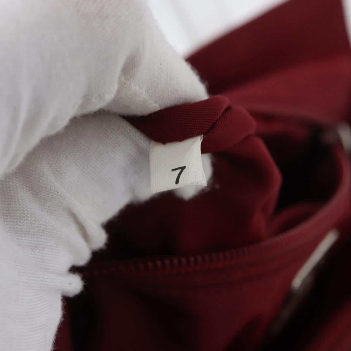PRADA Hand Bag Nylon Red Auth ti3669