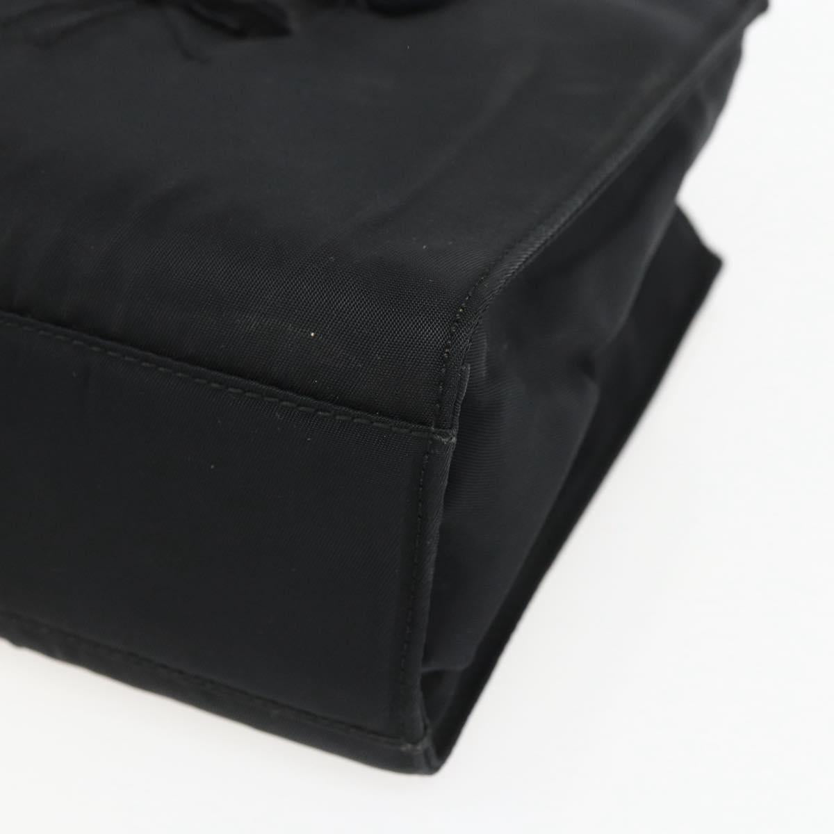 PRADA Hand Bag Nylon Black Auth ti3686