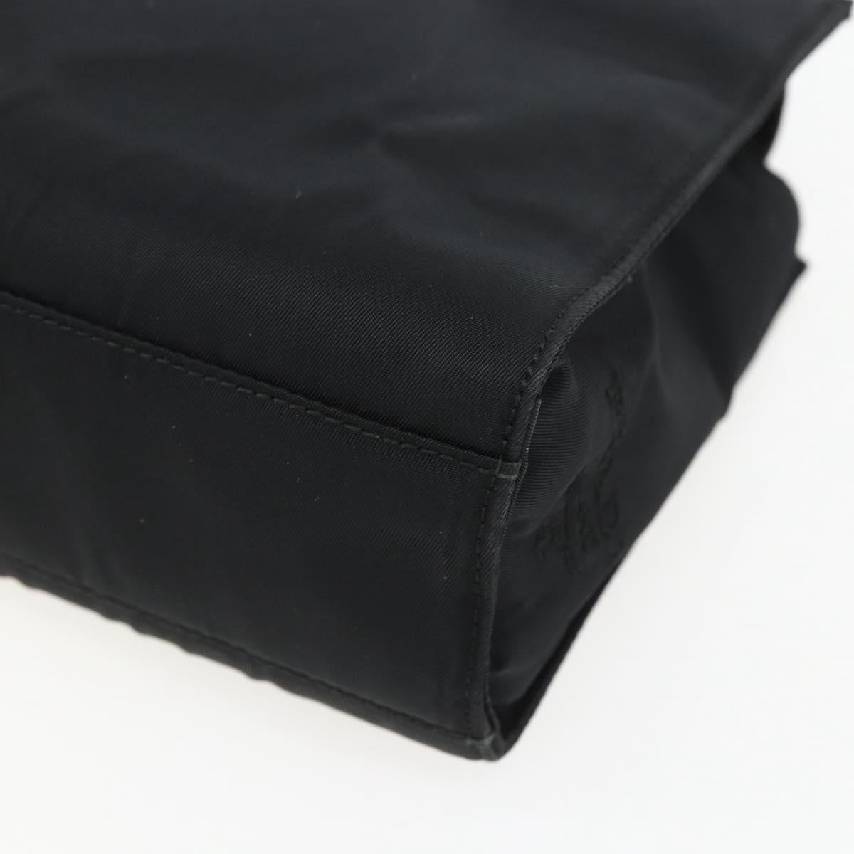 PRADA Hand Bag Nylon Black Auth ti3686