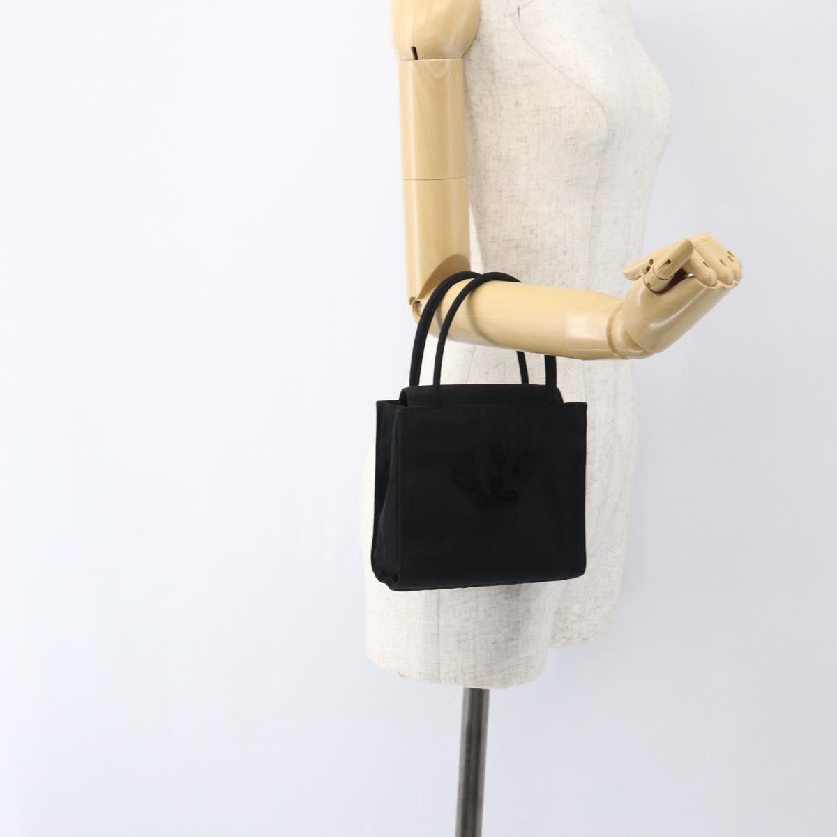 PRADA Hand Bag Nylon Black Auth ti3686