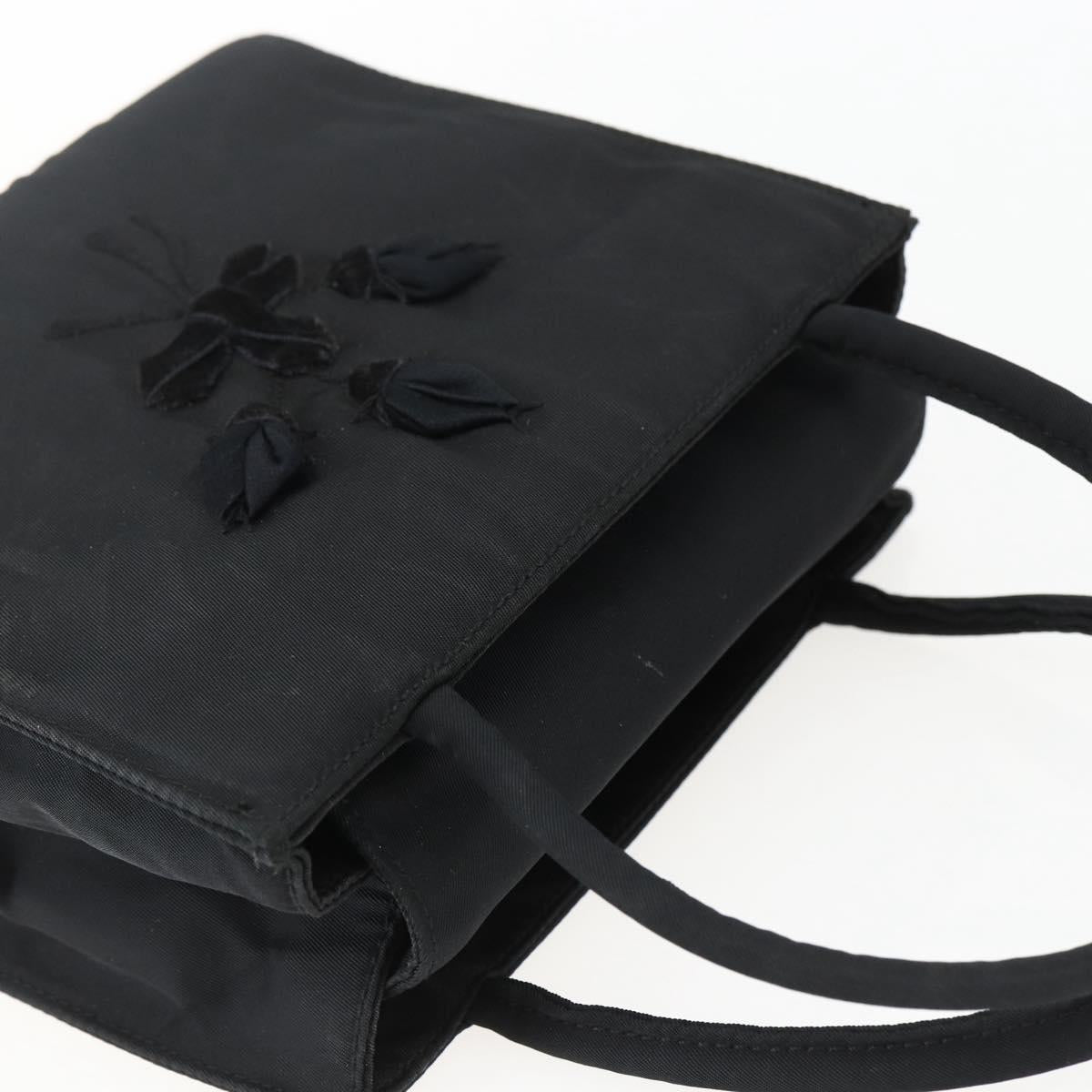 PRADA Hand Bag Nylon Black Auth ti3686