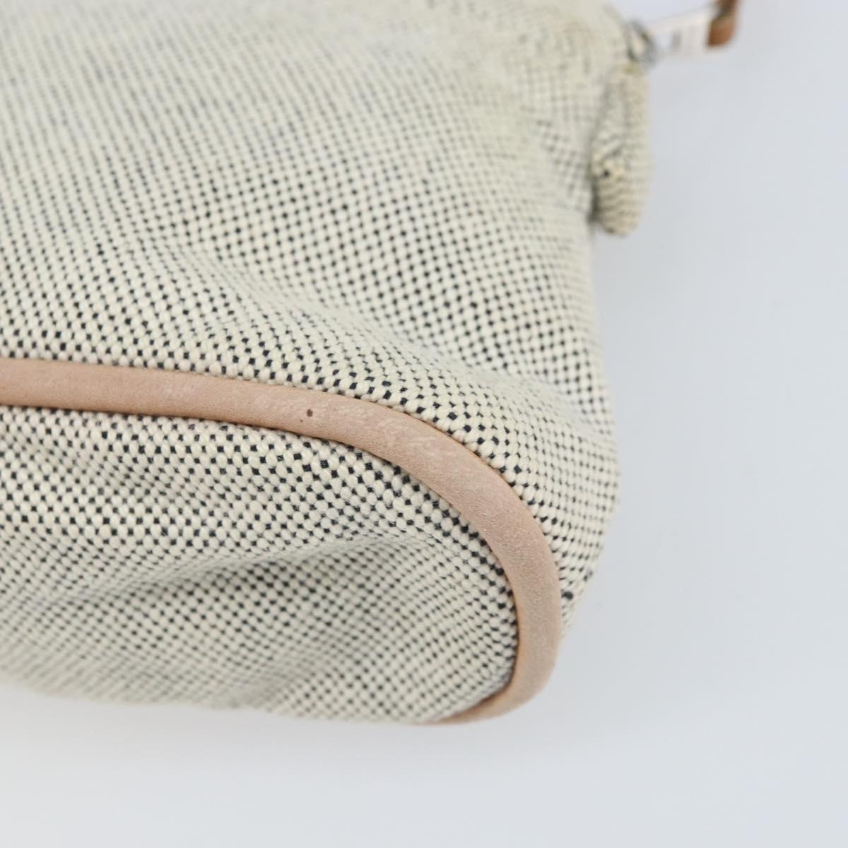 HERMES Bolide PM Pouch Canvas Gray Auth ti3700