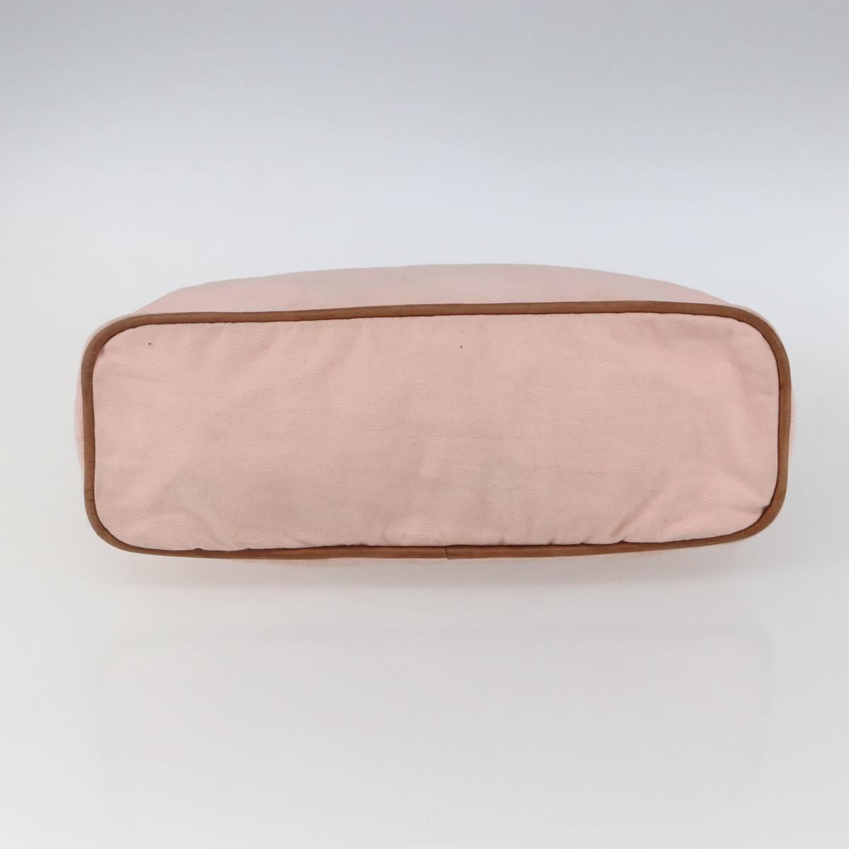 HERMES BolidePouch GM Pouch Canvas Pink Auth ti3704