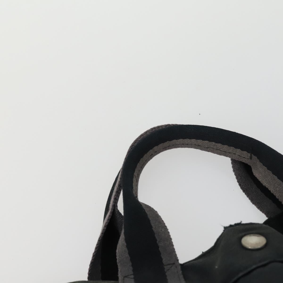 HERMES Fourre Tout Hand Bag Canvas 3 Set Beige Brown black Auth ti3717