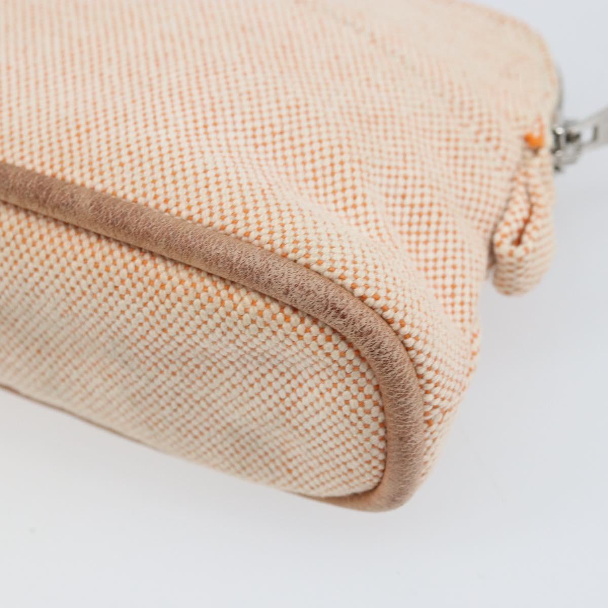 HERMES Bolide PM Pouch Canvas Orange Auth ti3718