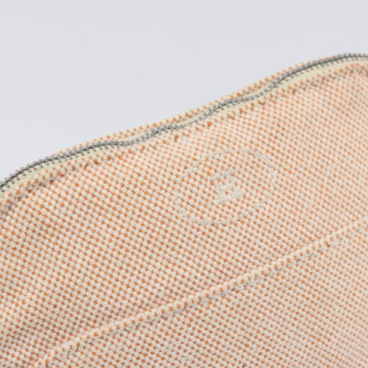 HERMES Bolide PM Pouch Canvas Orange Auth ti3718