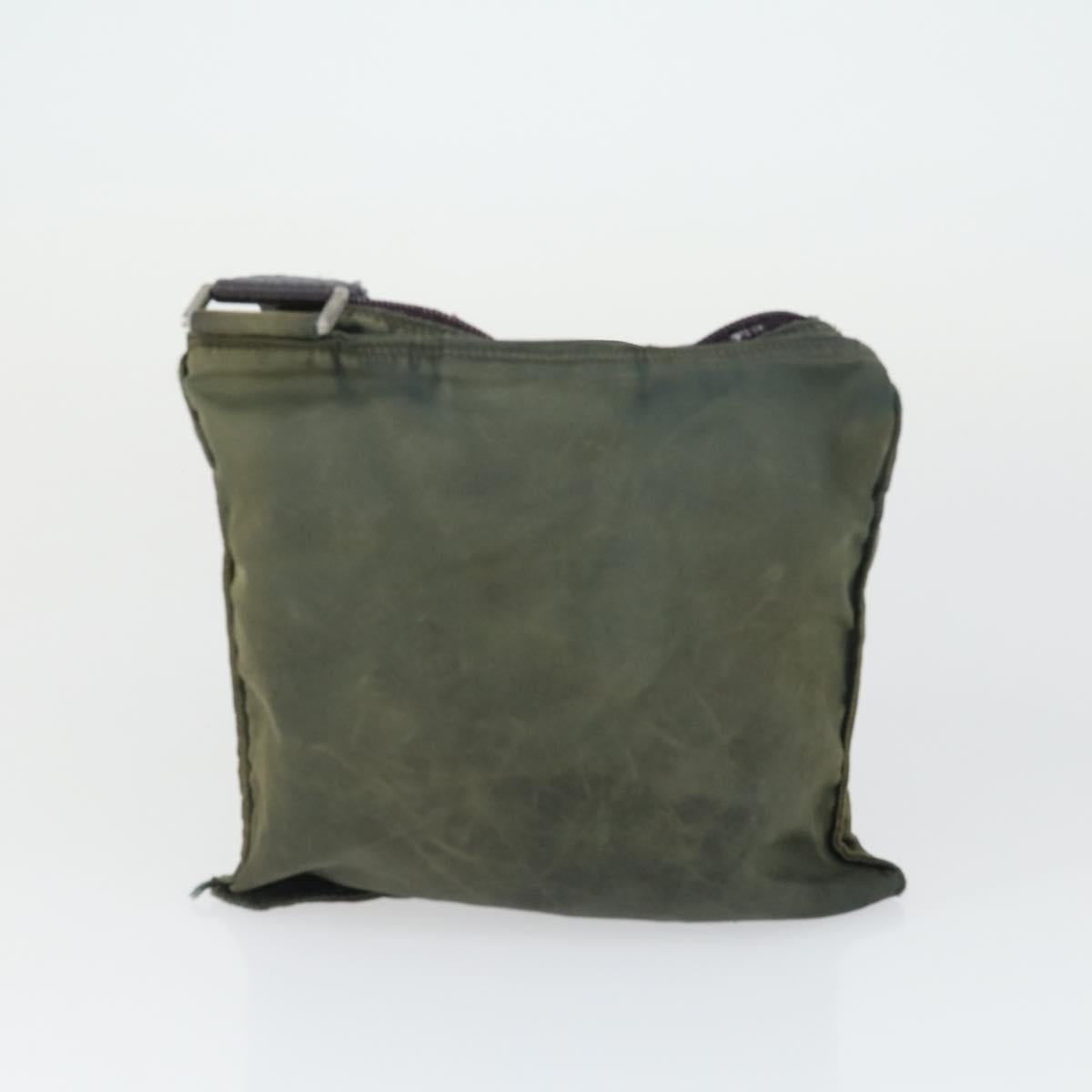 PRADA Shoulder Bag Nylon 2 Set Khaki Auth ti3736
