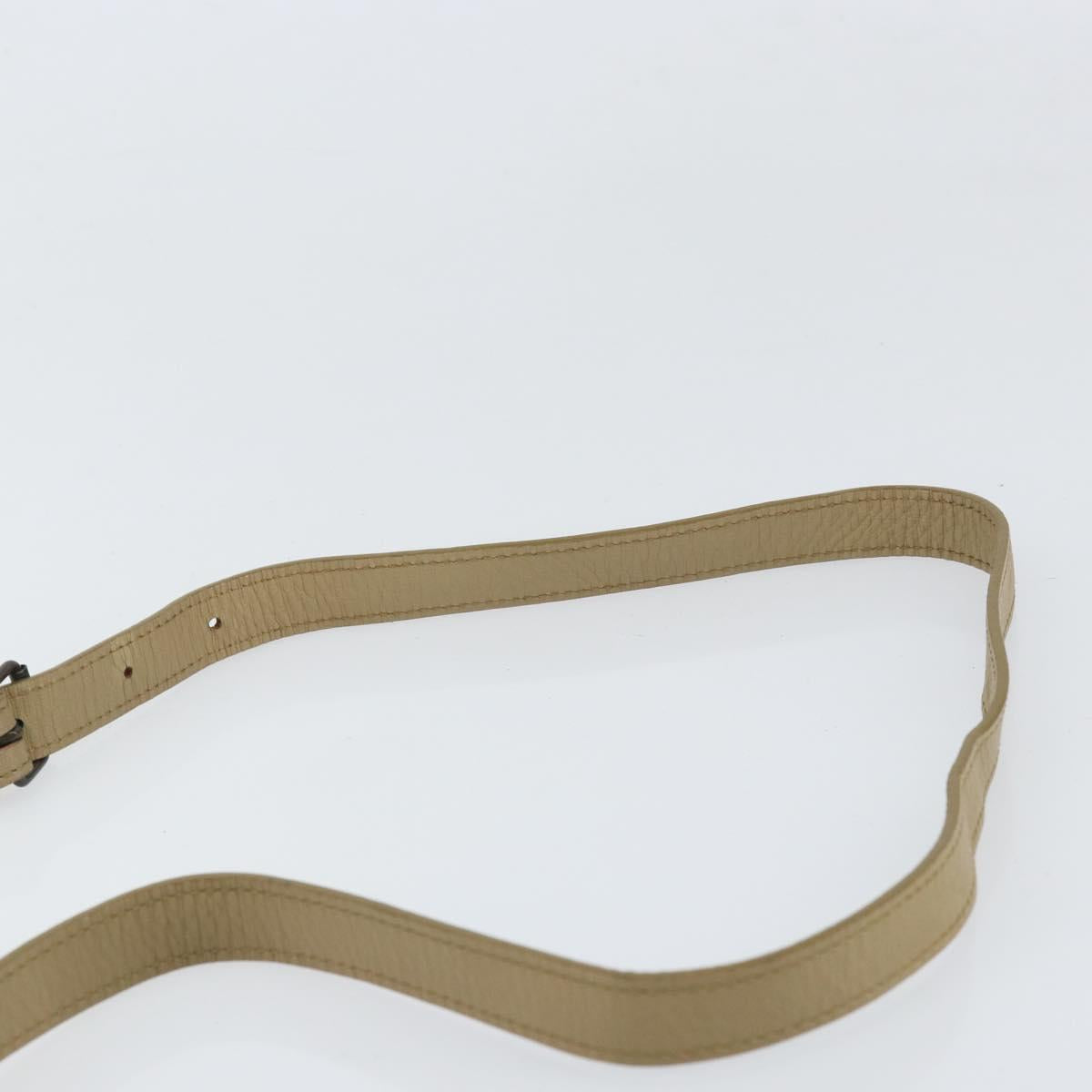 SAINT LAURENT Shoulder Bag PVC Leather Gray Gold Auth ti3759