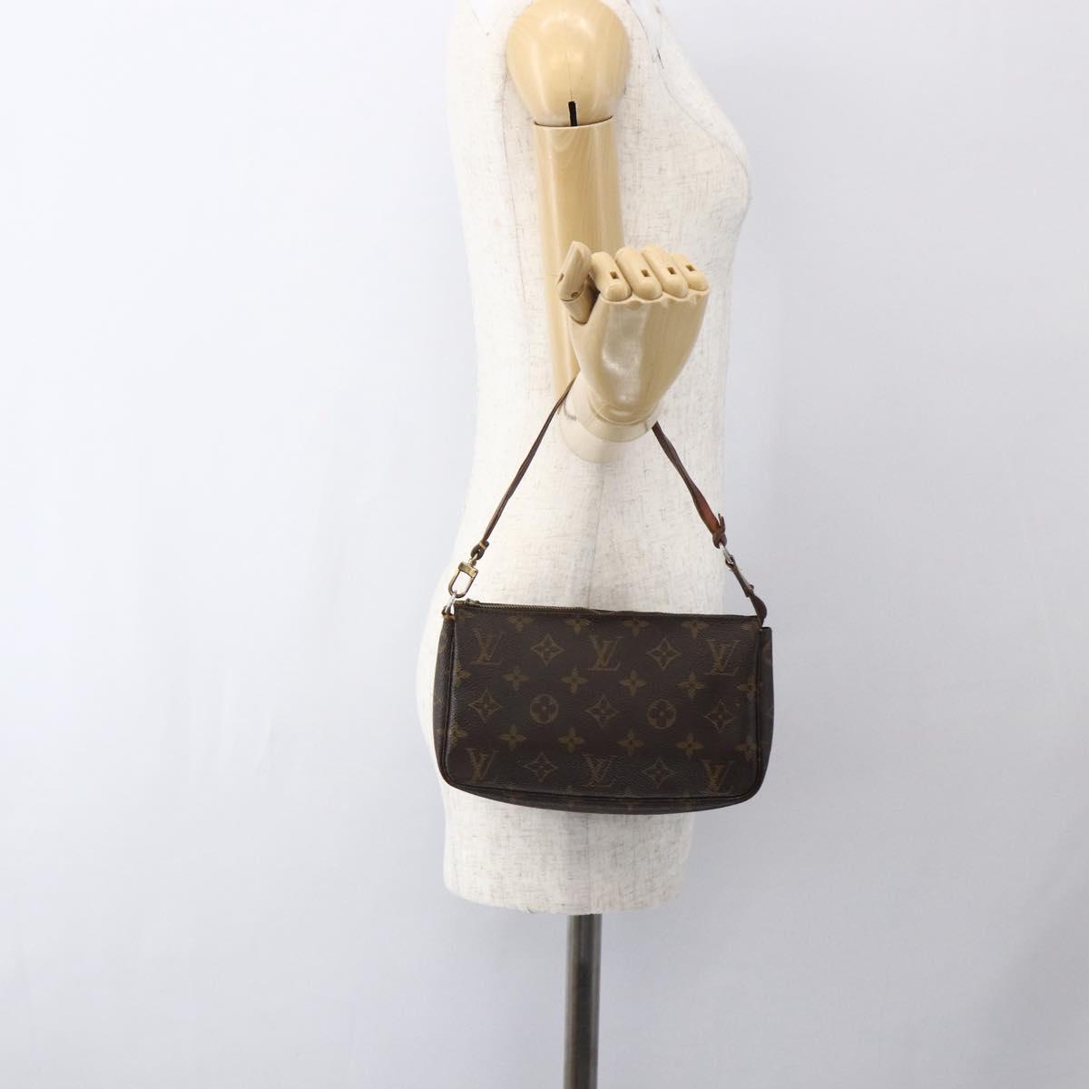 LOUIS VUITTON Monogram Pochette Accessoires Pouch M51980 LV Auth ti3773