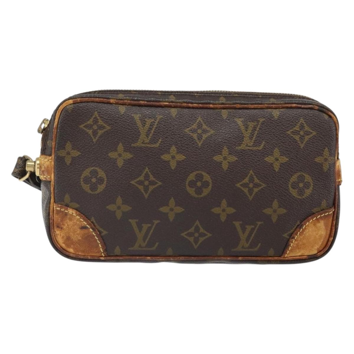 LOUIS VUITTON Monogram Marly Dragonne PM Clutch Bag M51827 LV Auth ti3775