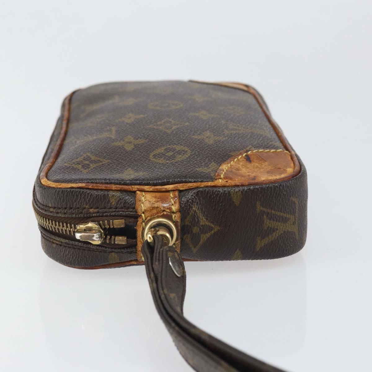 LOUIS VUITTON Monogram Marly Dragonne PM Clutch Bag M51827 LV Auth ti3775