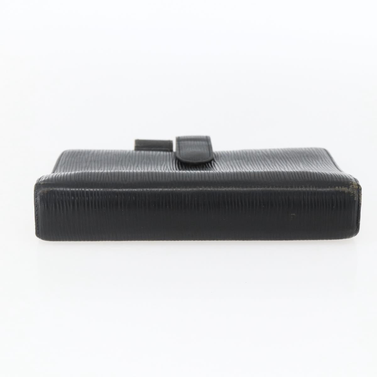 LOUIS VUITTON Epi Agenda MM Day Planner Cover Black R20042 LV Auth ti3776