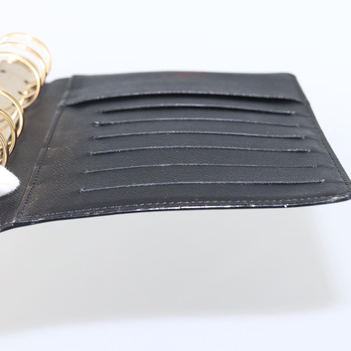 LOUIS VUITTON Epi Agenda MM Day Planner Cover Black R20042 LV Auth ti3778