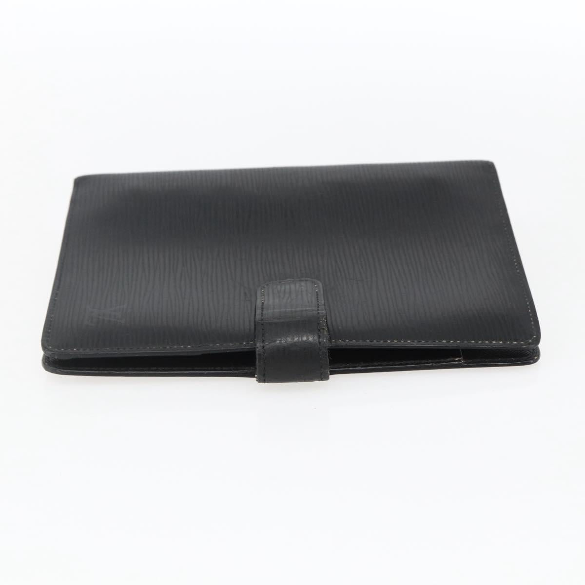 LOUIS VUITTON Epi Agenda MM Day Planner Cover Black R20042 LV Auth ti3778