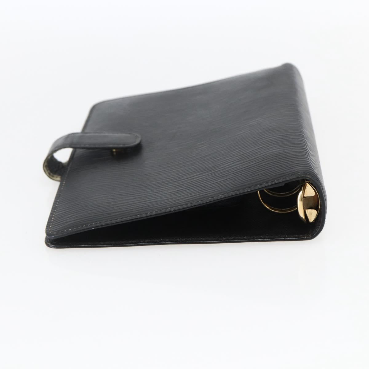 LOUIS VUITTON Epi Agenda MM Day Planner Cover Black R20042 LV Auth ti3778