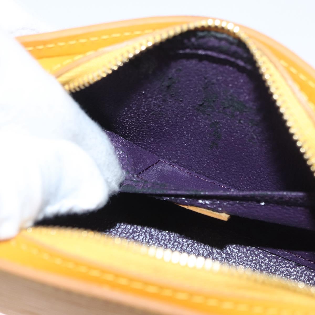 LOUIS VUITTON Epi Dauphine PM Pouch Yellow M48449 LV Auth ti3784