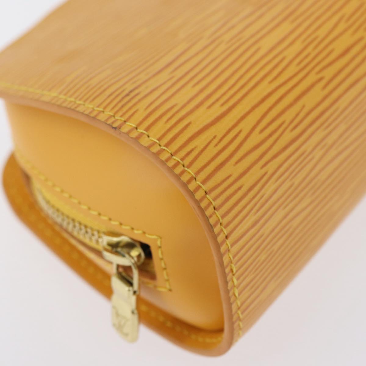 LOUIS VUITTON Epi Dauphine PM Pouch Yellow M48449 LV Auth ti3784