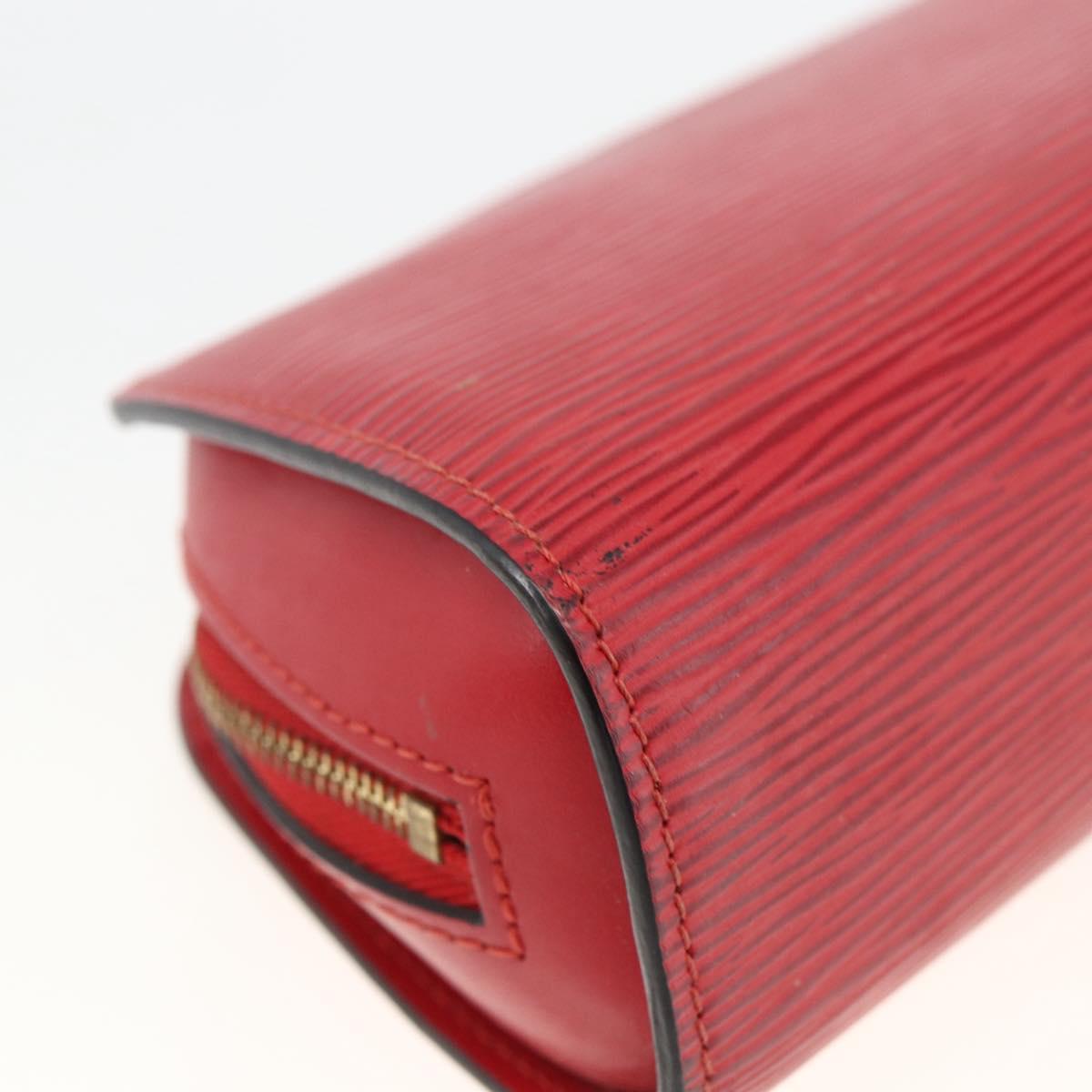 LOUIS VUITTON Epi Dauphine PM Pouch Castilian Red M48447 LV Auth ti3785