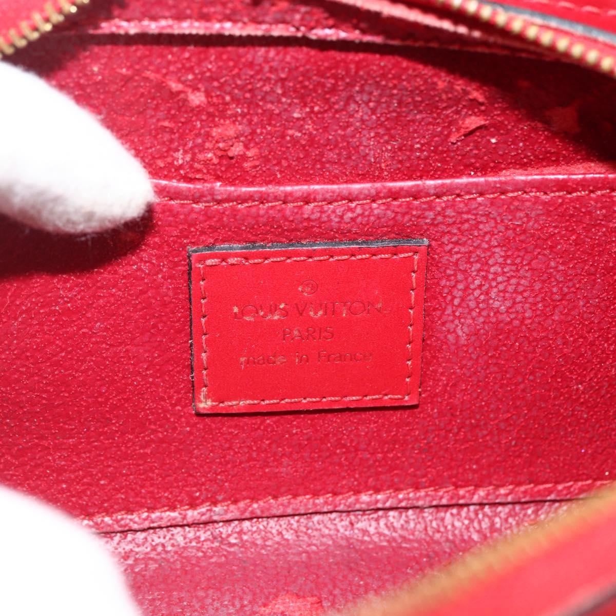 LOUIS VUITTON Epi Dauphine PM Pouch Castilian Red M48447 LV Auth ti3785