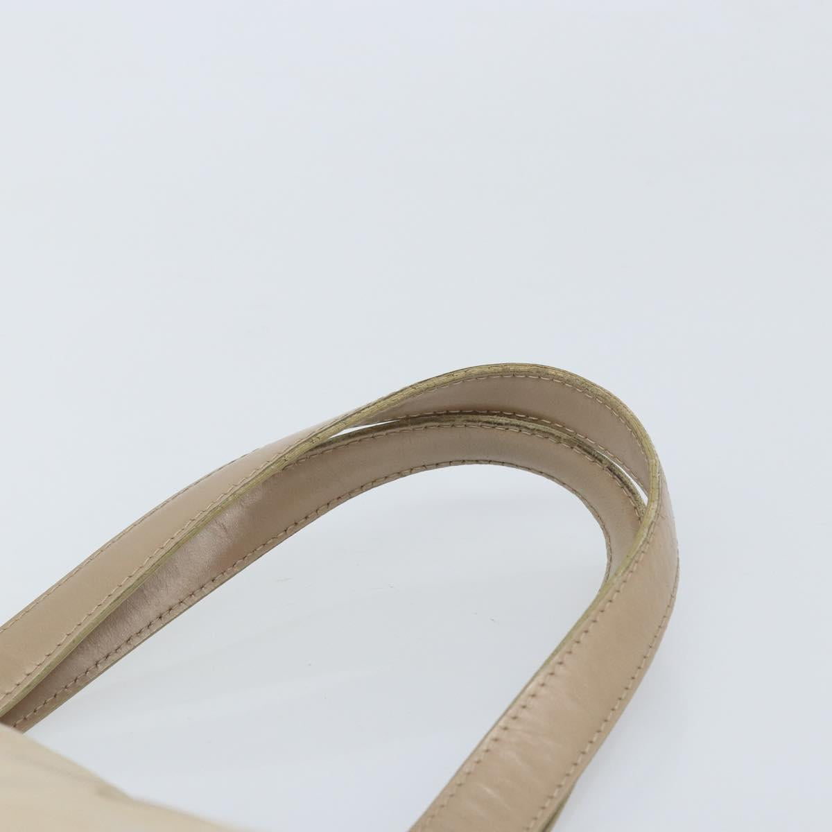 CHANEL New Travel Line Tote Bag Nylon Beige Gold CC Auth ti3788
