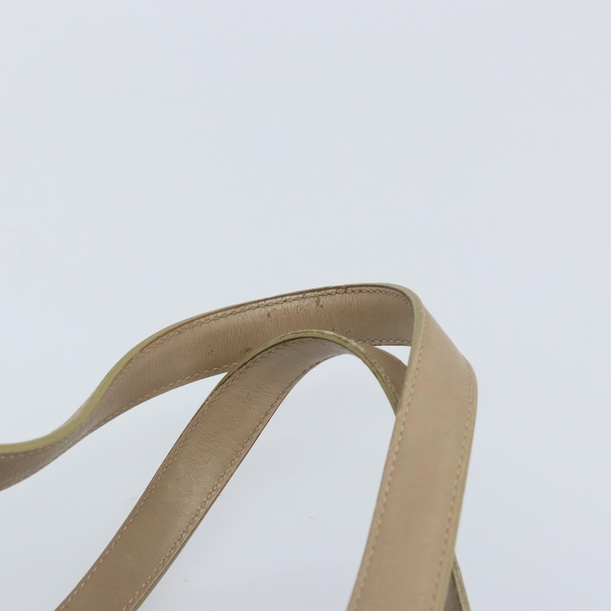 CHANEL New Travel Line Tote Bag Nylon Beige Gold CC Auth ti3795
