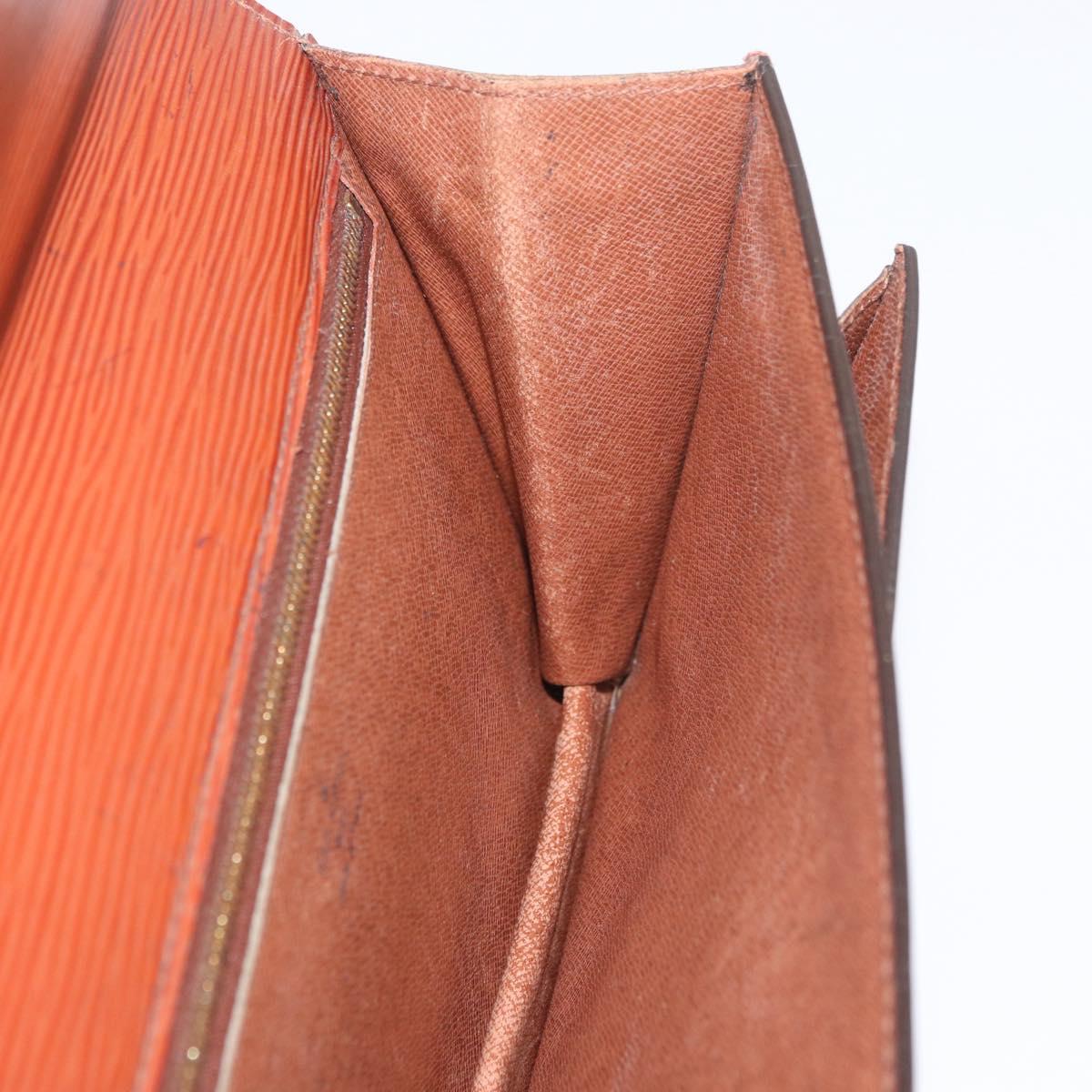 LOUIS VUITTON Epi Serie Dragonne Hand Bag Brown M52618 LV Auth ti3804