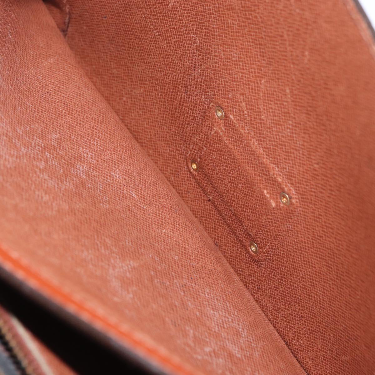 LOUIS VUITTON Epi Serie Dragonne Hand Bag Brown M52618 LV Auth ti3804