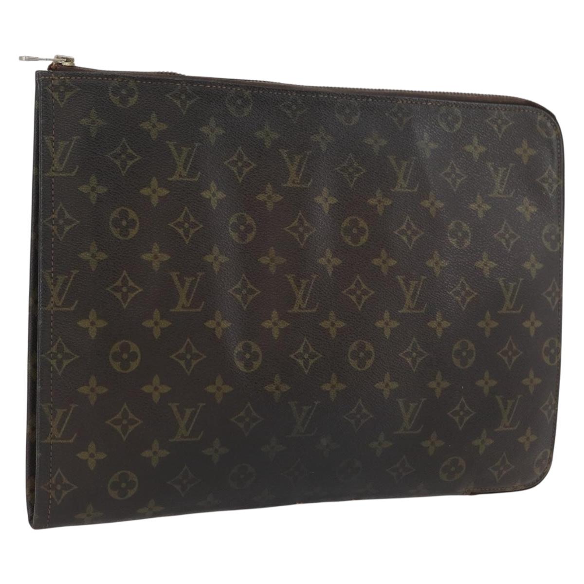 LOUIS VUITTON Monogram Posh Documents Briefcase M53457 LV Auth ti3808