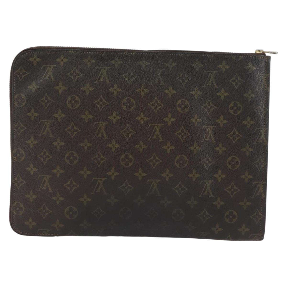 LOUIS VUITTON Monogram Posh Documents Briefcase M53457 LV Auth ti3808
