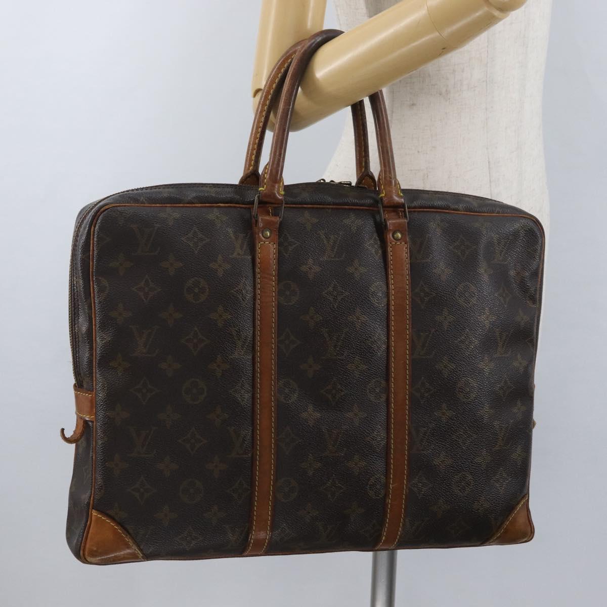 LOUIS VUITTON Monogram Porte Documents Voyage Business Bag M53361 LV Auth ti3809